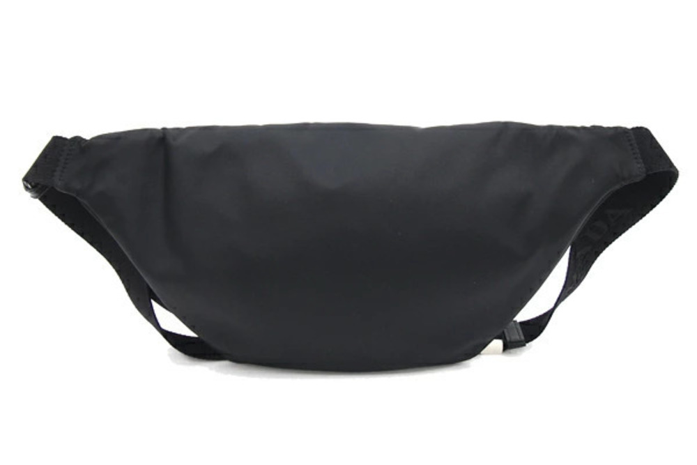 Prada Leather Black Belt Crossbody Body Belt Waist Bag Pouch Bum Black